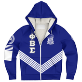 Phi Beta Sigma Sherpa Hoodie Crest Greek Life