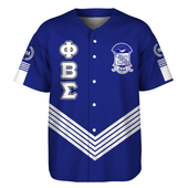 Phi Beta Sigma Baseball Shirt Crest Greek Life