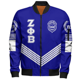 Zeta Phi Beta Bomber Jacket Crest Greek Life