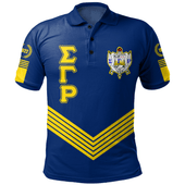 Sigma Gamma Rho Polo Shirt Crest Greek Life