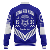 Zeta Phi Beta Baseball Jacket Crest Greek Life