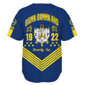 Sigma Gamma Rho Baseball Shirt Crest Greek Life