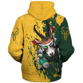 South Africa Sherpa Hoodie Springbuks Mascots Style