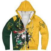 South Africa Sherpa Hoodie Springbuks Mascots Style