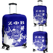 Zeta Phi Beta Luggage Cover Spaint Style