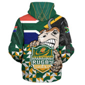 South Africa Sherpa Hoodie Custom SA Rugby Springboks Pride 2023 Hexagon Jersey