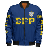 Sigma Gamma Rho Bomber Jacket Custom Chapter And Spring Style