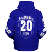 Zeta Phi Beta Sherpa Hoodie Custom Chapter And Spring Style