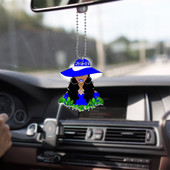 Zeta Phi Beta Beautiful Women Car Hanging Ornament