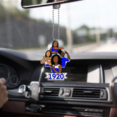 Zeta Phi Beta Sisterhood Car Hanging Ornament