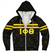 Iota Phi Theta Sherpa Hoodie Alphabet Style