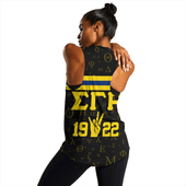 Sigma Gamma Rho Women Tank Alphabet Style