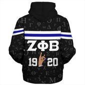 Zeta Phi Beta Sherpa Hoodie Alphabet Style