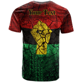 African T-Shirt - Custom Africa Pan-African Resistance and Solidarity Flag T-Shirt Desert Fashion 2