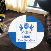 Zeta Phi Beta Round Rug Haft Concept Style