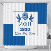 Zeta Phi Beta Shower Curtain Haft Concept Style