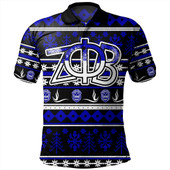 Zeta Phi Beta Polo Shirt Christmas Style Grunge