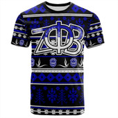 Zeta Phi Beta T-Shirt Christmas Style Grunge