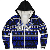 Phi Beta Sigma Sherpa Hoodie Christmas Style Grunge