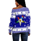 Order of the Eastern Star Off Shoulder Sweatshirt Sorority Inc Christmas