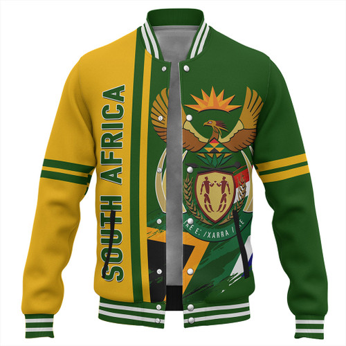 South Africa Baseball Jacket Quarter Style