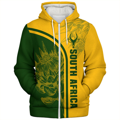 South Africa Sherpa Hoodie Custom In My Heart