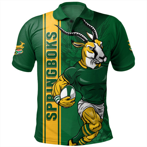 South Africa Polo Shirt Springboks Go Bokke Champions Style