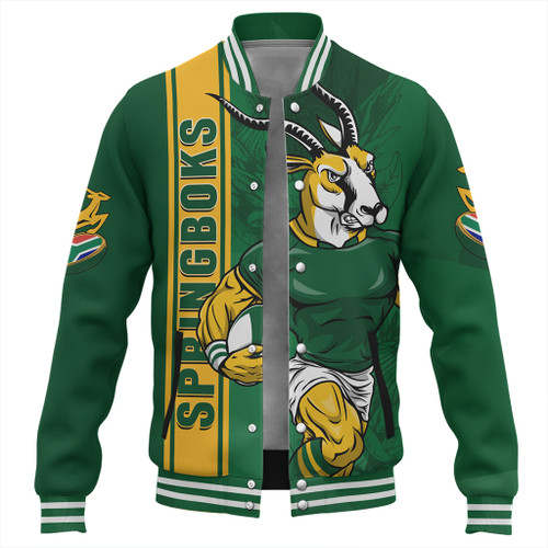 South Africa Baseball Jacket Springboks Go Bokke Champions Style