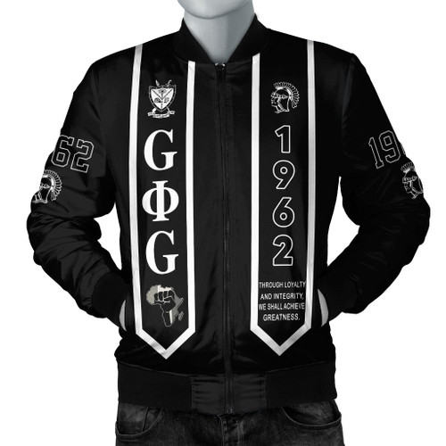 Groove Phi Groove Bomber Jacket Social Fellowship Motto