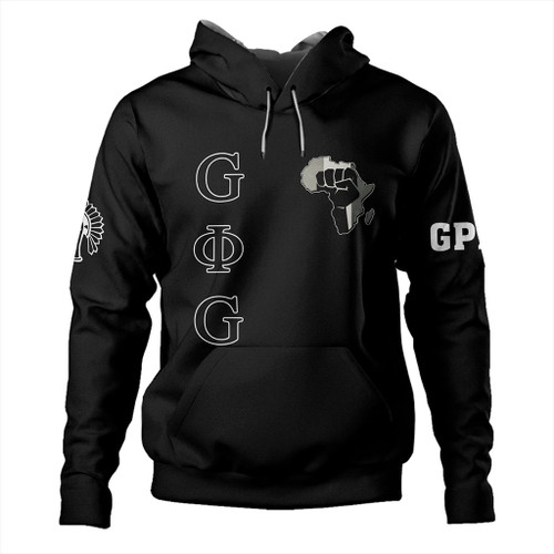 Groove Phi Groove Hoodie Social Fellowship Map Africa