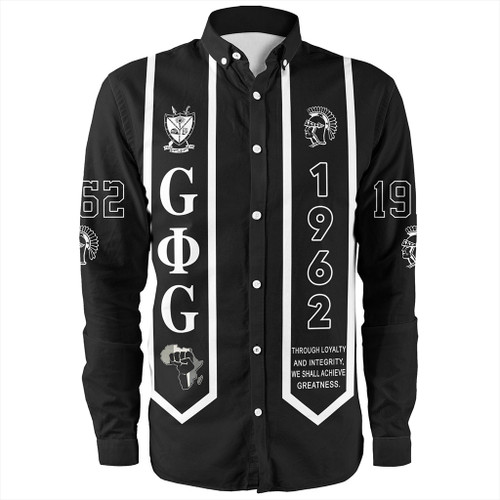 Groove Phi Groove Long Sleeve Shirt Social Fellowship Motto