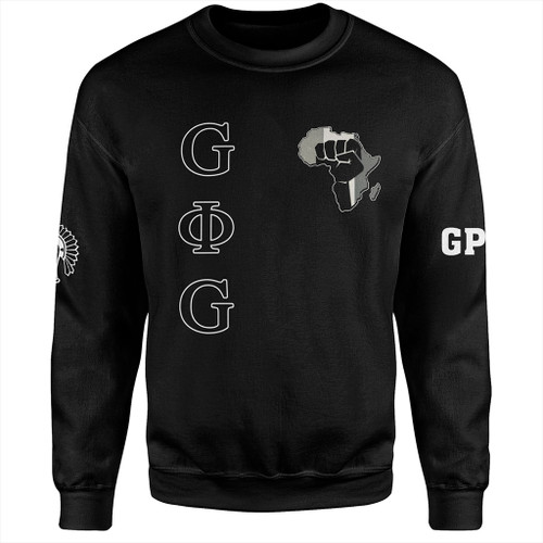 Groove Phi Groove Sweatshirt Social Fellowship Map Africa