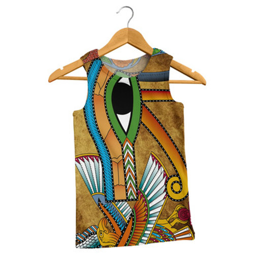 Egyptian Men Tank Top - African Patterns Egyptian Hieroglyphics and Gods Self Knowledge Men Tank Top