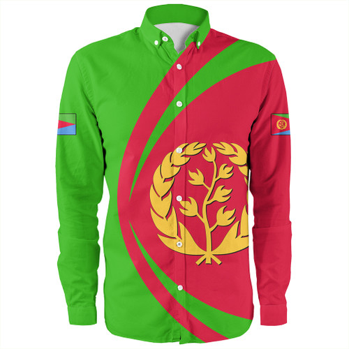 Eritrea Long Sleeve Shirt Circle Style