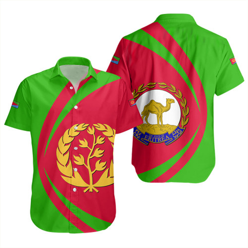 Eritrea Short Sleeve Shirt Circle Style