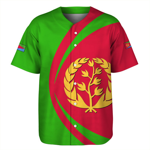 Eritrea Baseball Shirt Circle Style