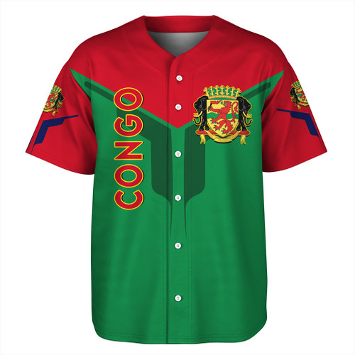Republic of the Congo Baseball Shirt Arrow Style