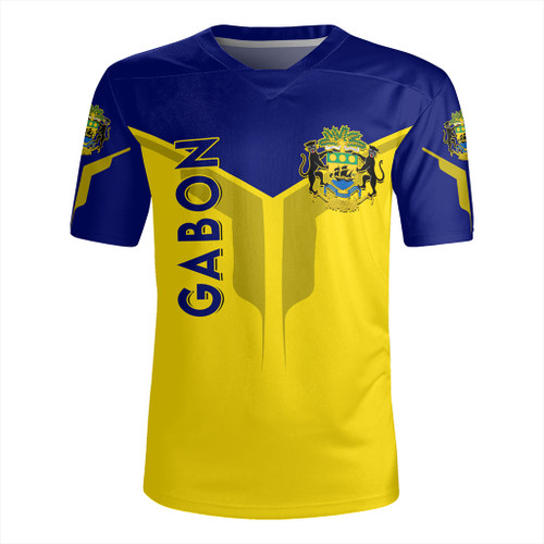 Gabon Rugby Jersey Arrow Style