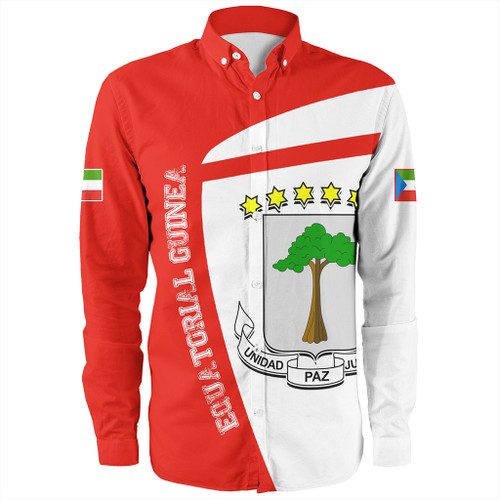Equatorial Guinea Long Sleeve Shirt Half Concept