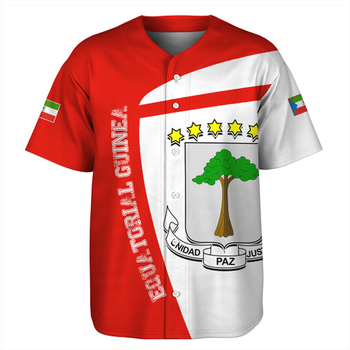 Equatorial Guinea Baseball Shirt Half Concept