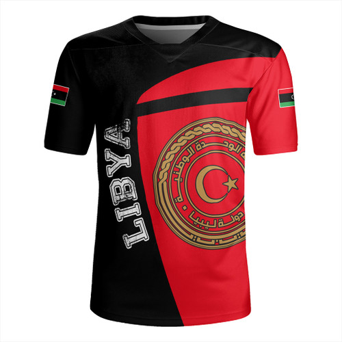 Libya Rugby Jersey Half Concept