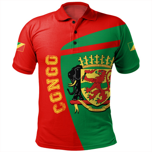 Republic of the Congo Polo Shirt Half Concept