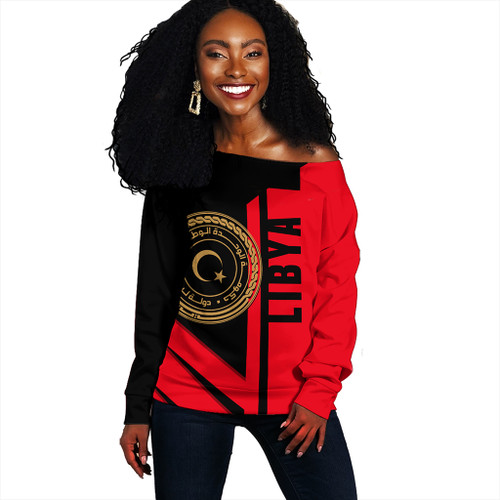 Libya Off Shoulder Sweatshirt Casual Style