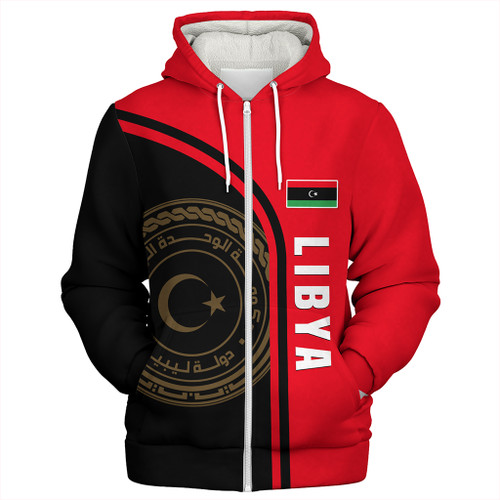 Libya Sherpa Hoodie Custom In My Heart