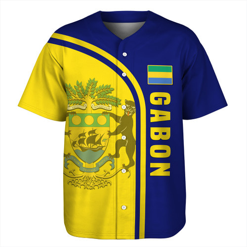 Gabon Baseball Shirt Custom In My Heart