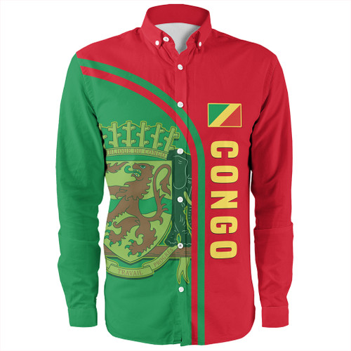 Republic of the Congo Long Sleeve Shirt Custom In My Heart