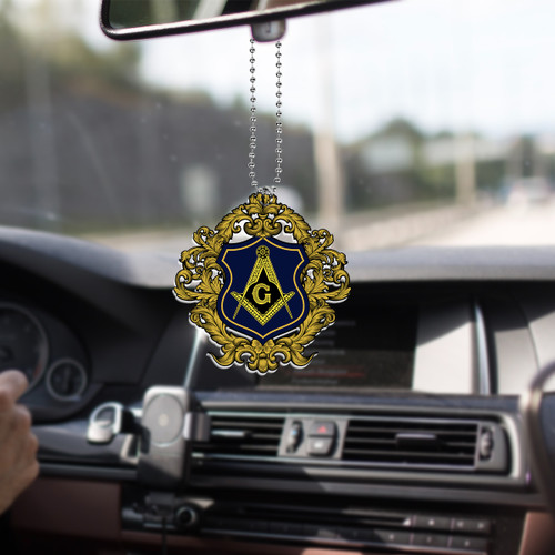 Freemasonry Car Hanging Ornament Masonic Royal Frame