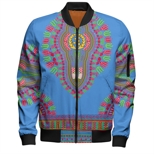 Eritrea Zipper Bomber Jacket Dashiki