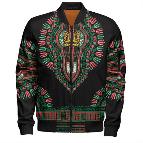 Morocco Zipper Bomber Jacket Dashiki