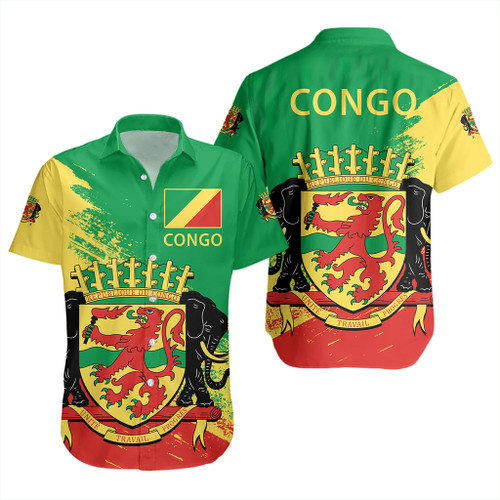 Republic of the Congo Short Sleeve Shirt Special Style